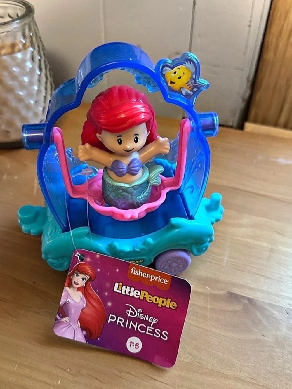 Fisher-Price Disney Princess Ariel's Light-Up Sea Carriage Toy